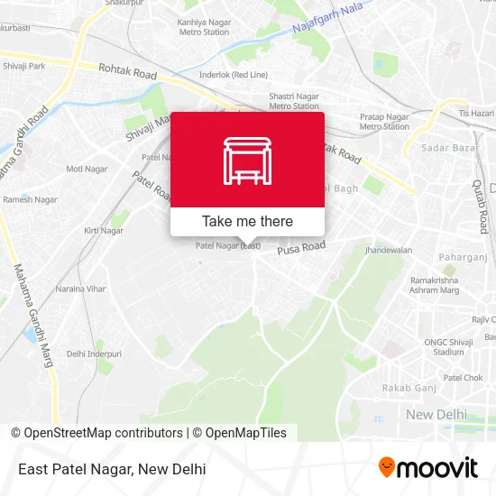 East Patel Nagar map
