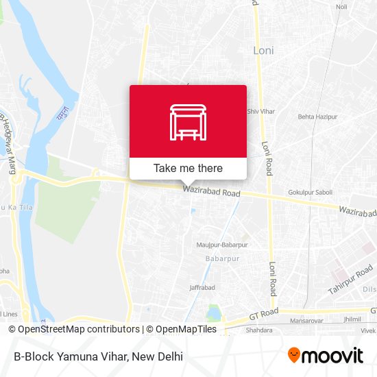 B-Block Yamuna Vihar map