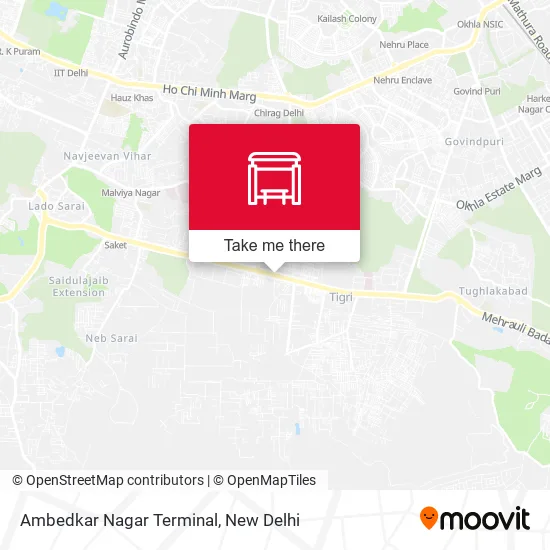 Ambedkar Nagar Terminal map
