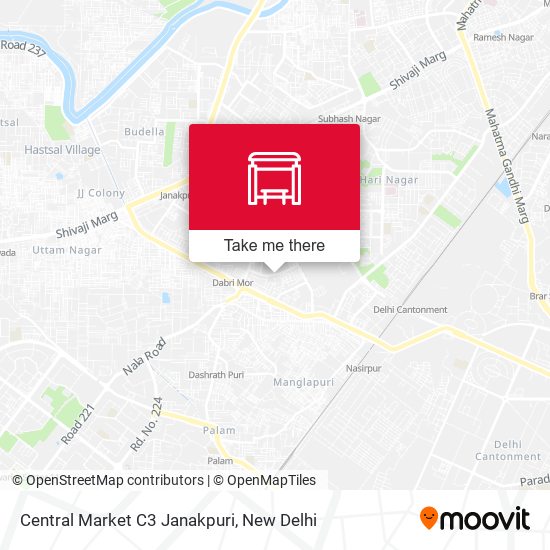 Central Market C3 Janakpuri map