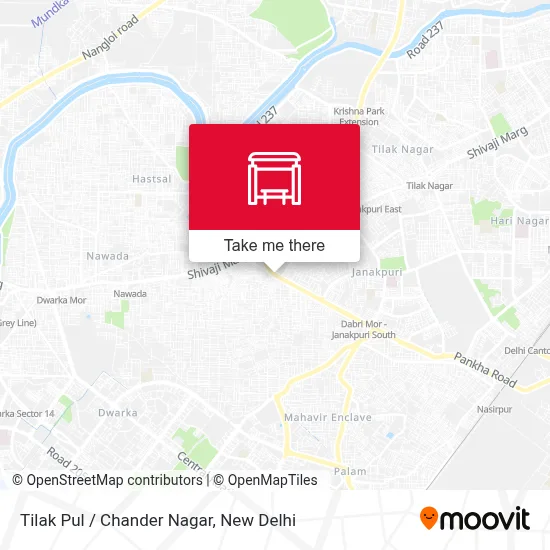 Tilak Pul /  Chander Nagar map