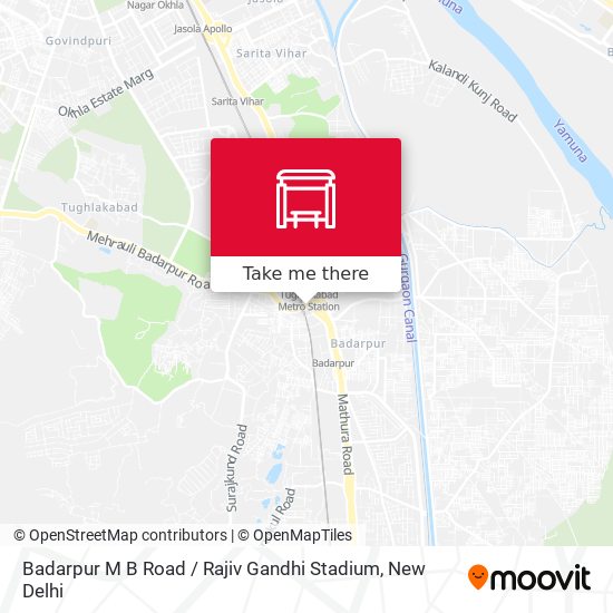 Badarpur M B Road / Rajiv Gandhi Stadium map