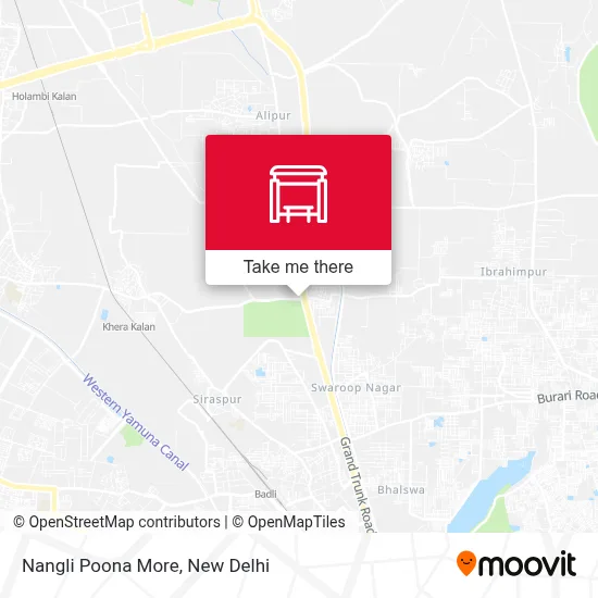 Nangli Poona More map