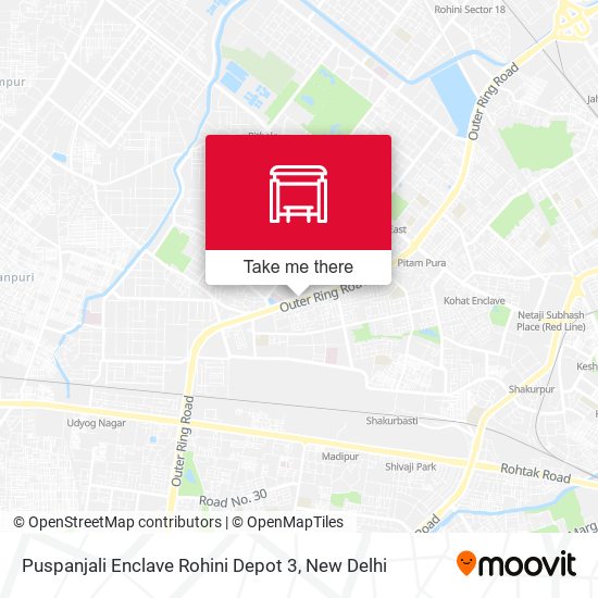 Puspanjali Enclave Rohini Depot 3 map