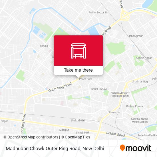 Madhuban Chowk Outer Ring Road map