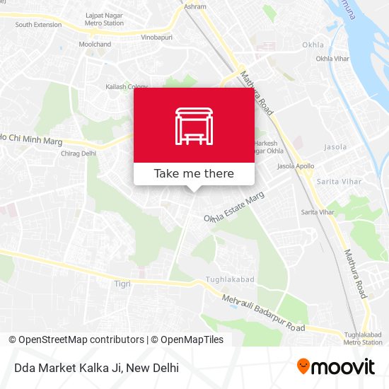 Dda Market Kalka Ji map