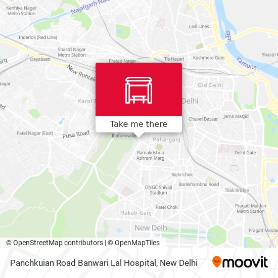 Panchkuian Road Banwari Lal Hospital map