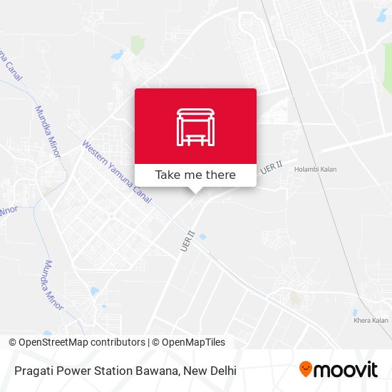 Pragati Power Station Bawana map