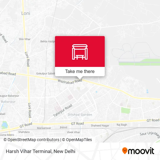 Harsh Vihar Terminal map