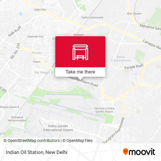 Indian Oil Station map