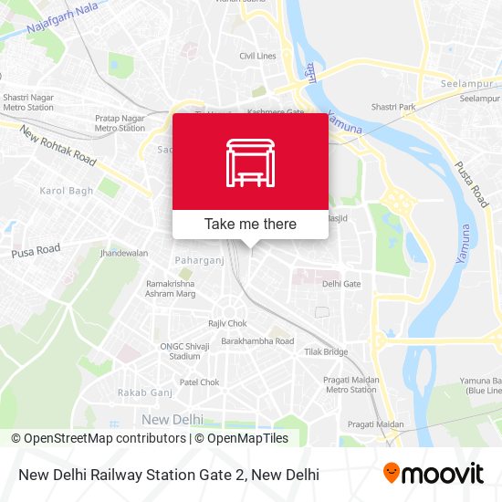 New Delhi Railway Station Gate 2 map