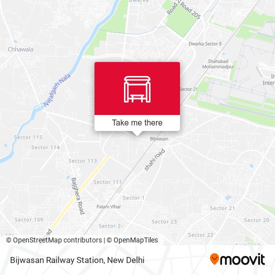 Bijwasan Railway Station map