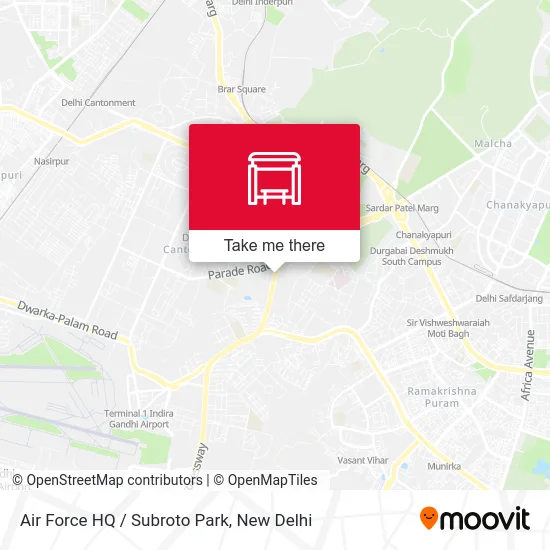 Air Force HQ / Subroto Park map
