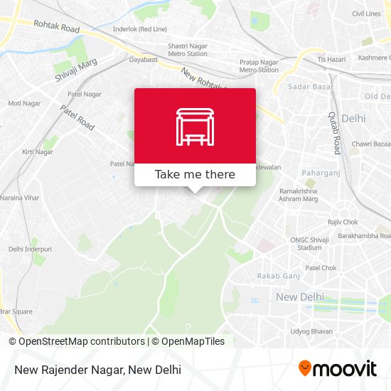 New Rajender Nagar map