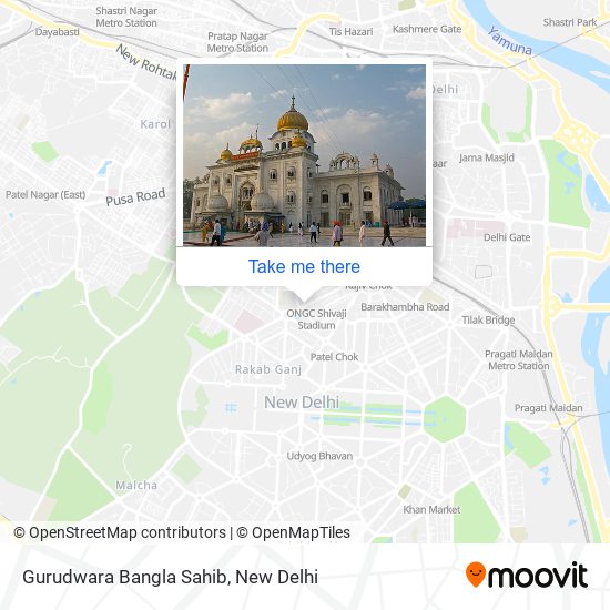 Gurudwara Bangla Sahib map