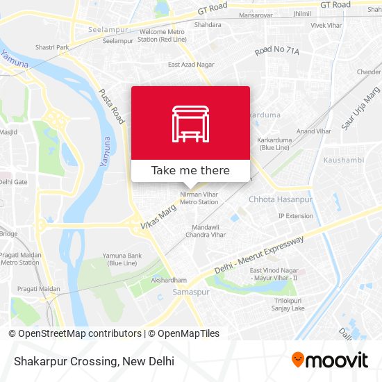 Shakarpur Crossing map