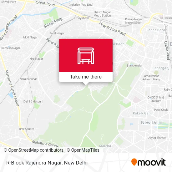 R-Block Rajendra Nagar map