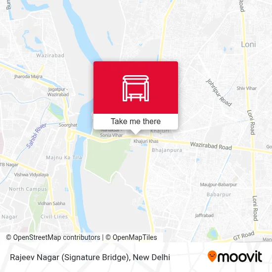 Rajeev Nagar (Signature Bridge) map