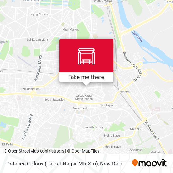 Defence Colony (Lajpat Nagar Mtr Stn) map