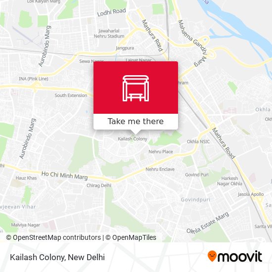 Kailash Colony map