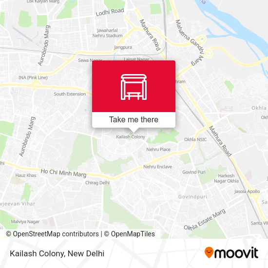 Kailash Colony map