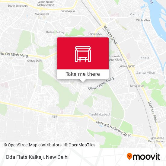 Dda Flats Kalkaji map