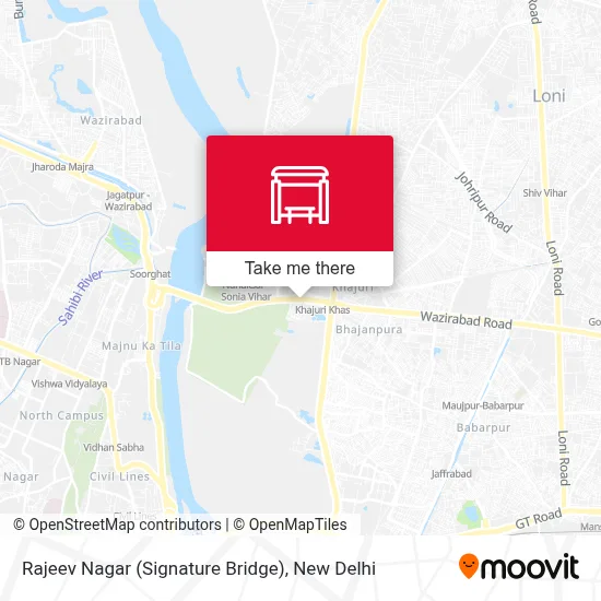 Rajeev Nagar (Signature Bridge) map