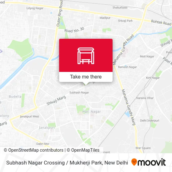 Subhash Nagar Crossing / Mukherji Park map