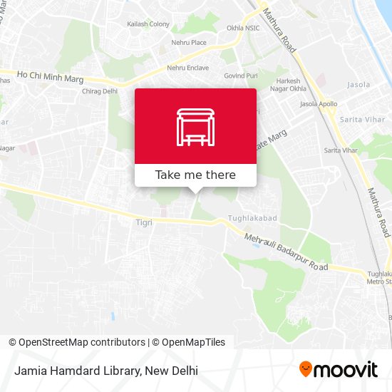 Jamia Hamdard Library map