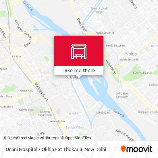 Unani Hospital / Okhla Ext Thokar 3 map