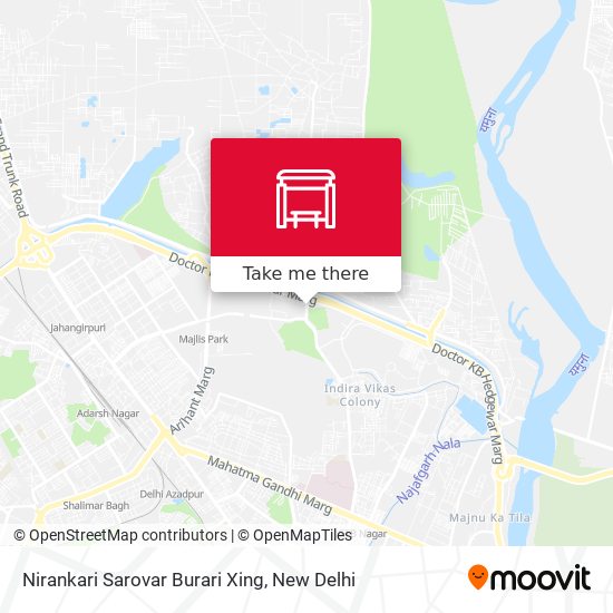 Nirankari Sarovar Burari Xing map