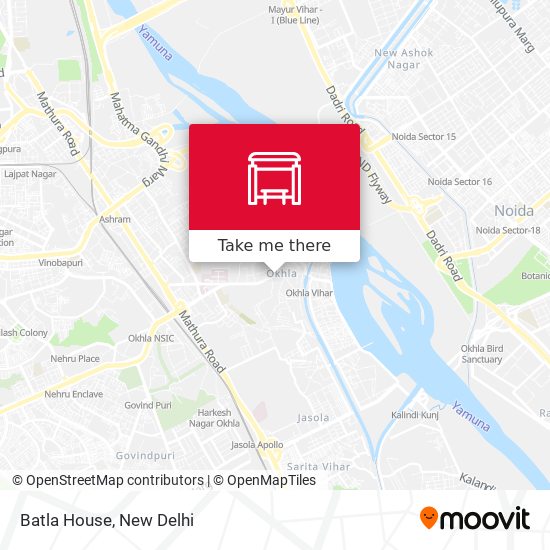 Batla House map