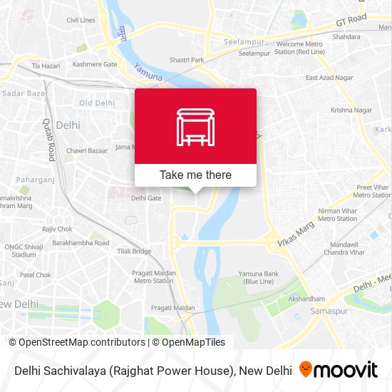 Delhi Sachivalaya (Raj Ghat Power House) map