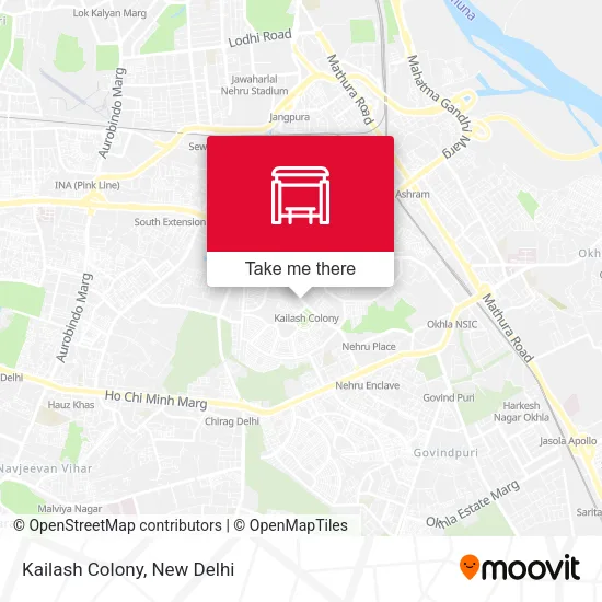 Kailash Colony map