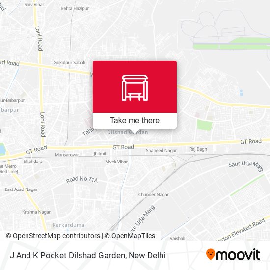 J And K Pocket Dilshad Garden map