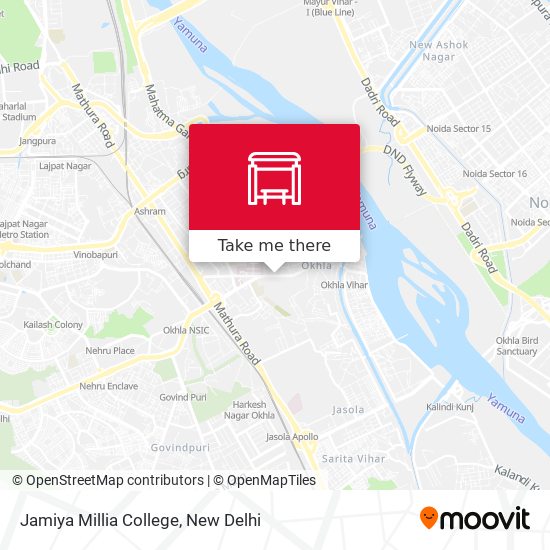 Jamiya Millia College map