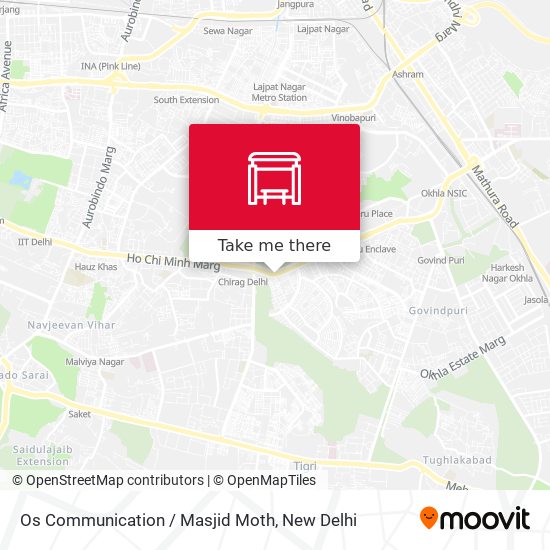 Os Communication / Masjid Moth map