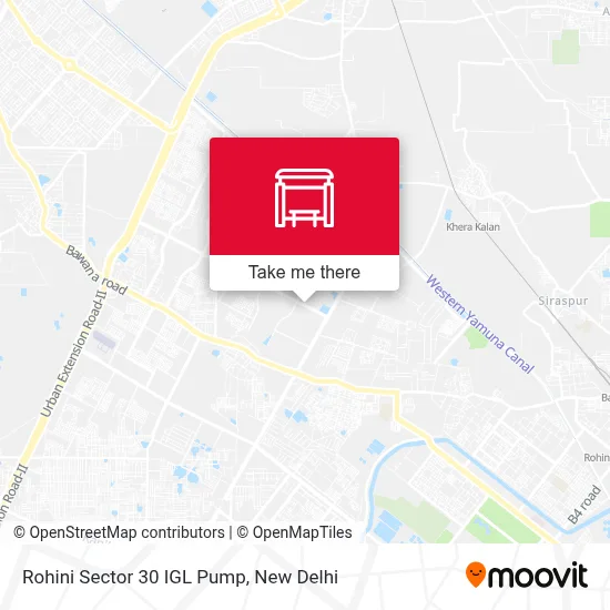 Rohini Sec 30 IGL Pump map