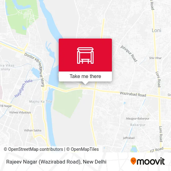 Rajeev Nagar (Wazirabad Road) map