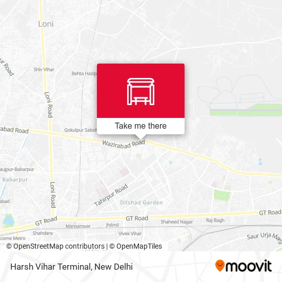 Harsh Vihar Terminal map