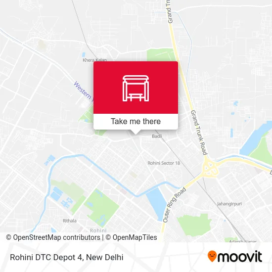 Rohini DTC Depot 4 map