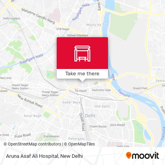 Aruna Asaf Ali Hospital map