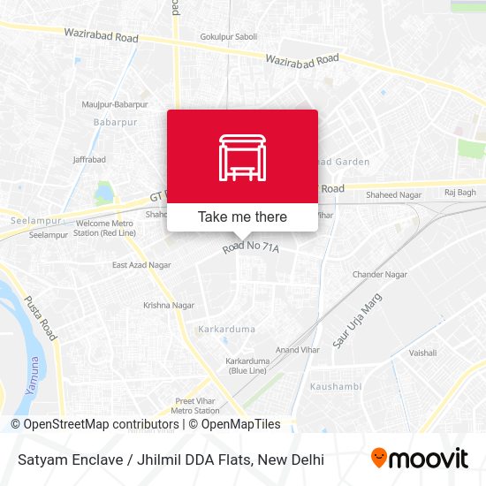 Satyam Enclave / Jhilmil DDA Flats map