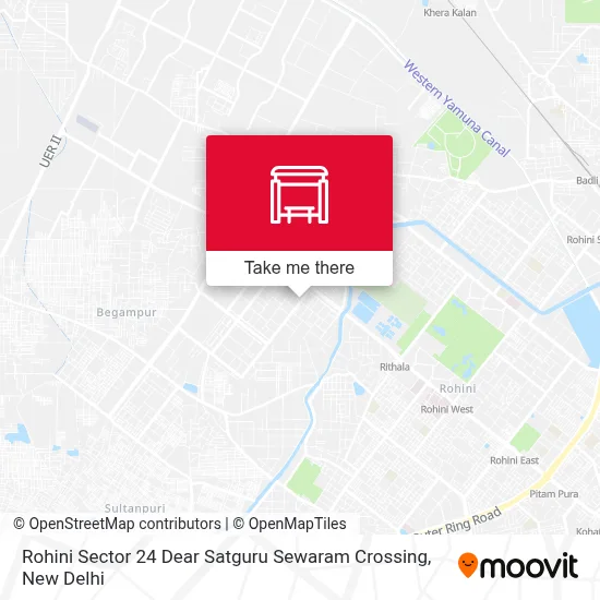 Rohini Sec 24 Dear Satguru Sewaram Crossing map