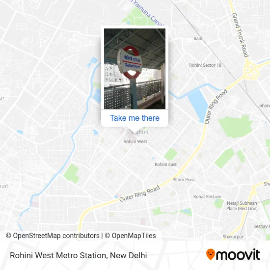 Rohini West Metro Station map