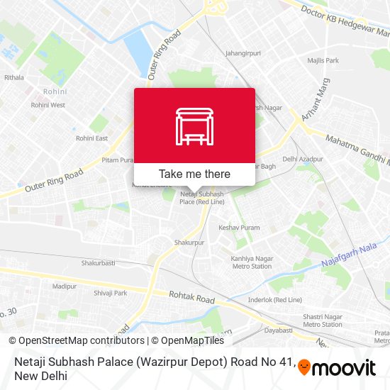 Netaji Subhash Palace (Wazirpur Depot) Road No 41 map