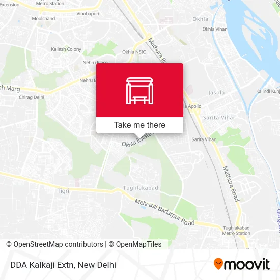 DDA Kalkaji Extn map