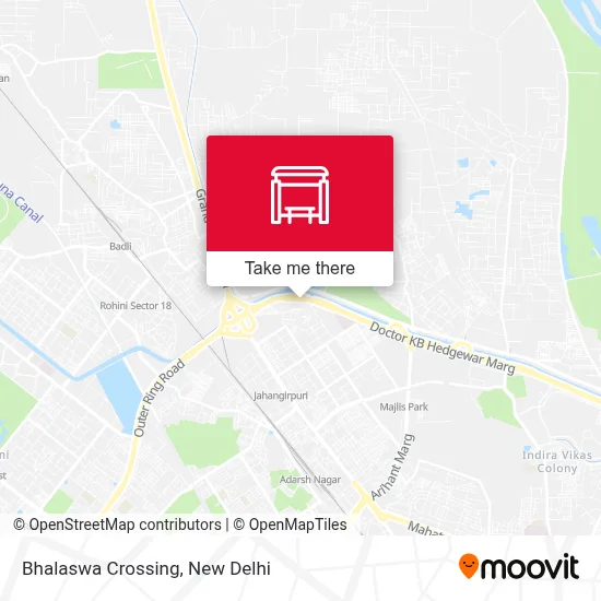 Bhalaswa Crossing map