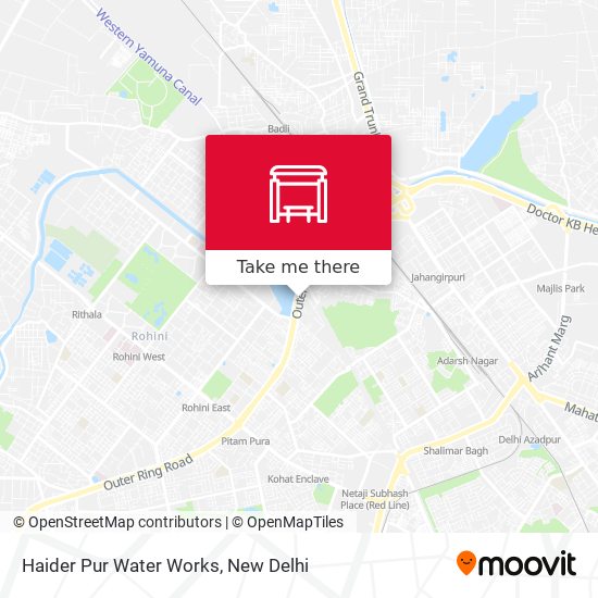 Haider Pur Water Works map