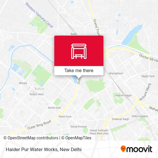 Haider Pur Water Works map